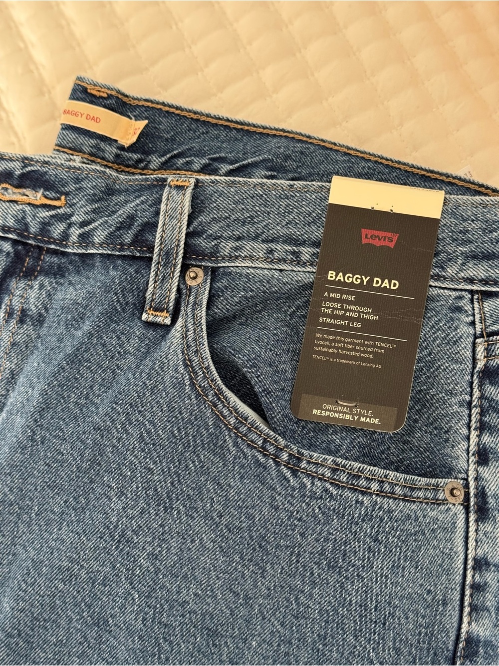 Levi's Baggy Dad Jeans - Light Blue
